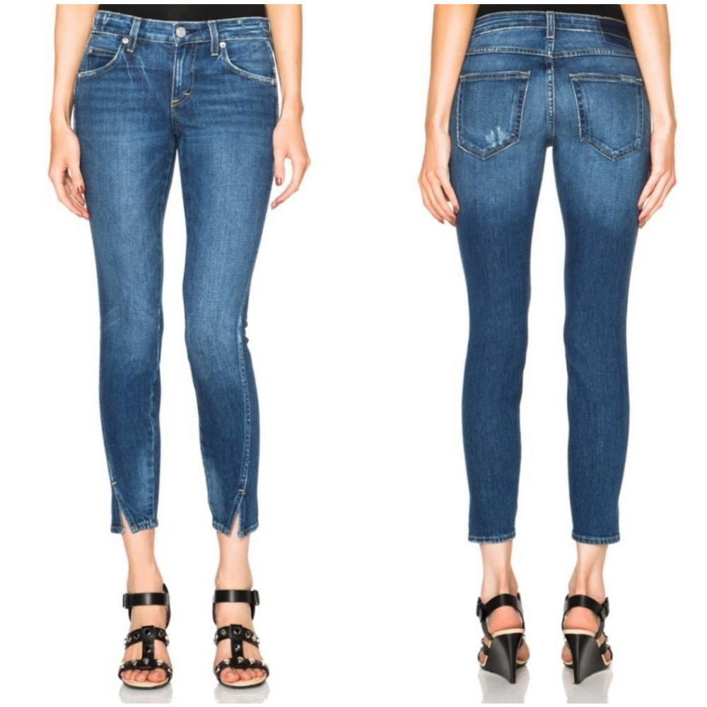 AMO Twist Jeans Size 29 True Blue Denim